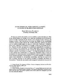 Donde termina el poema empieza la poesía: la página en blanco como lenguaje