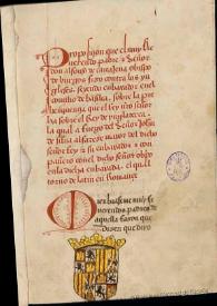Proposiçión que el muy Reverendo padre e Senor don Alfonso de Cartajena, obispo de Burgos, fizo contra los ingleses en el Conçilio de Basilea sobre...