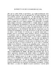 Perspectivas del hispanismo actual