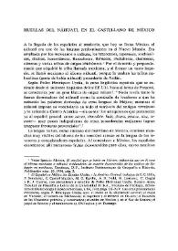 Huellas del náhuatl en el castellano de México