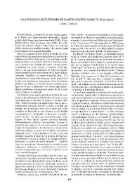  Las primeras reflexiones de Ramón Sender sobre el realismo 