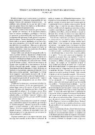 Temas y autores judíos en la literatura argentina 
