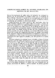  Observaciones sobre el español hablado en México en el siglo XVI