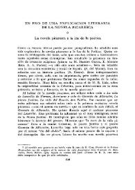 En pro de una explicación literaria de la novela picaresca o la novela picaresca a la luz de la poética 