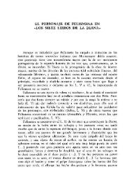 El personaje de Felismena en 'Los siete libros de la Diana' 