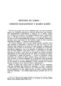 Historia de lobos: Edmund Haraucourt y Rubén Darío
