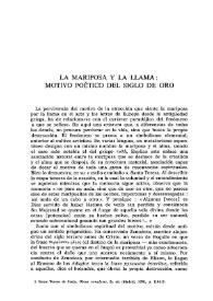 La mariposa y la llama: motivo poético del Siglo de Oro