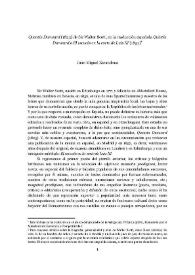 'Quentin Durward' (1823) de Sir Walter Scott, en la traducción española 'Quintín Durward o El escocés en la corte de Luis XI' (1852)