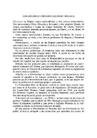 Los estudios universitarios en Bélgica