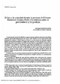 El lujo y la ociosidad durante la privanza de Olivares: Bartolomé Jiménez Patón y la polémica sobre el guardainfante y las guedejas