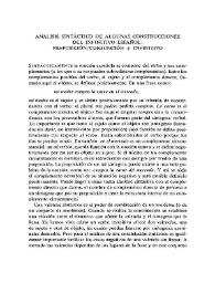 Análisis sintáctico de algunas construcciones del infinitivo español: preposición-conjunción + infinitivo