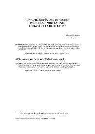 Una filosofía del derecho para el mundo latino. Otra vuelta de tuerca
