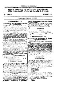 Boletín legislativo. Serie 1, núm. 4, 6 de marzo de 1866