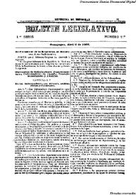 Boletín legislativo. Serie 1, núm. 7, 9 de abril de 1866