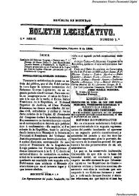 Boletín legislativo. Serie 2, núm. 1, 8 de febrero de 1868