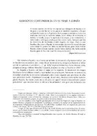 Sarmiento costumbrista en su viaje a España