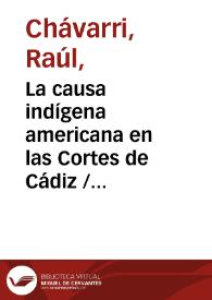 La causa indígena americana en las Cortes de Cádiz