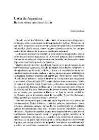 Carta de Argentina. Buenos Aires: arte en el barrio