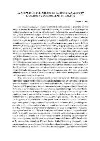 La atracción del abismo en 'Cuarenta leguas por Cantabria' y dos novelas de Galdós