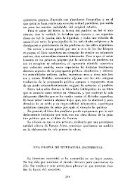 Una página de literatura sacerdotal