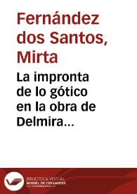 La impronta de lo gótico en la obra de Delmira Agustini