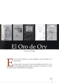 El oro de Ory