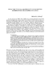 From the 'Tristana' manuscript: background information to Galdós's 'Realidad'