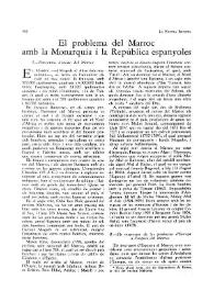 El problema del Marroc amb la Monarquia i la República espanyoles (I)