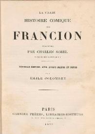 La vraie histoire comique de Francion