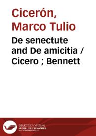 De senectute and De amicitia