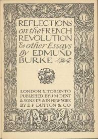 Reflections on the French Revolution and other Essays