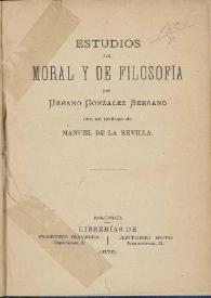 Estudios de moral y de filosofía