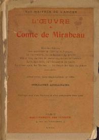 L'Oeuvre du Comte de Mirabeau