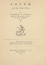Youth and two other stories