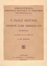 C. Plinii Secundi Librorum dubii sermonis VIII reliquiae