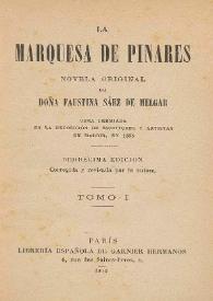 La Marquesa de Pinares. Tomo I