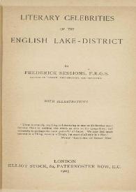 Literary celebrities of the english Lake-District