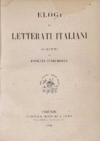 Elogi di letterati italiani