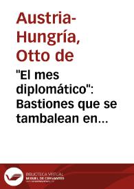 'El mes diplomático': Bastiones que se tambalean en Asia