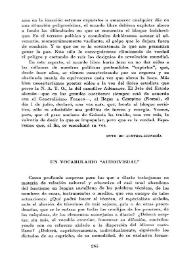 Un vocabulario 'audiovisual'