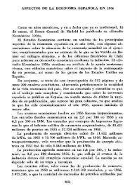 Aspectos de la economía española en 1956