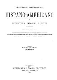 Diccionario enciclopédico hispano-americano de literatura, ciencias y artes. Tomo 24