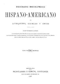 Diccionario enciclopédico hispano-americano de literatura, ciencias y artes. Tomo 22