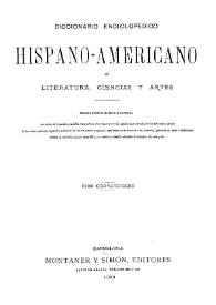 Diccionario enciclopédico hispano-americano de literatura, ciencias y artes. Tomo 13