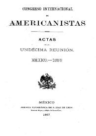 Actas de la Undémica Reunión : México, 1895
