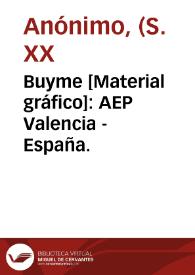 Buyme [Material gráfico]: AEP  Valencia - España.