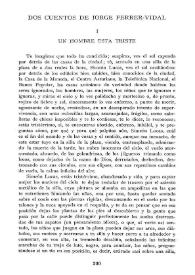 Dos cuentos de Jorge Ferrer-Vidal