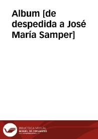 Album [de despedida a José María Samper]