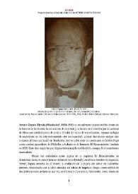 Arturo Zapata Tirado (Manizales?, 1901-1981) [Semblanza]