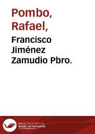 Francisco Jiménez Zamudio Pbro.